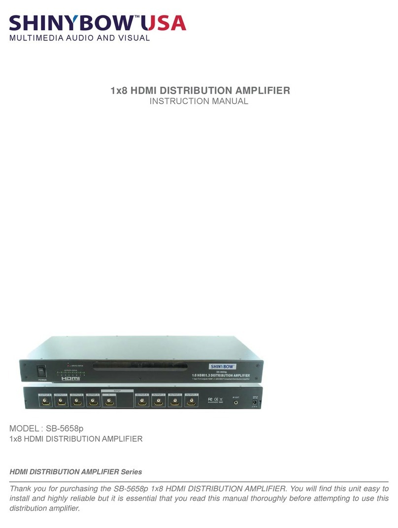 Shinybow USA SB-5658p User manual