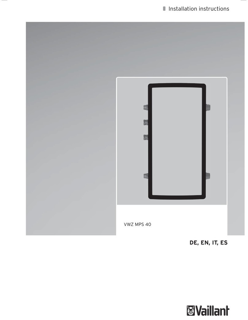 Vaillant VWZ MPS 40 User manual Vaillant VWZ MPS 40 User manual