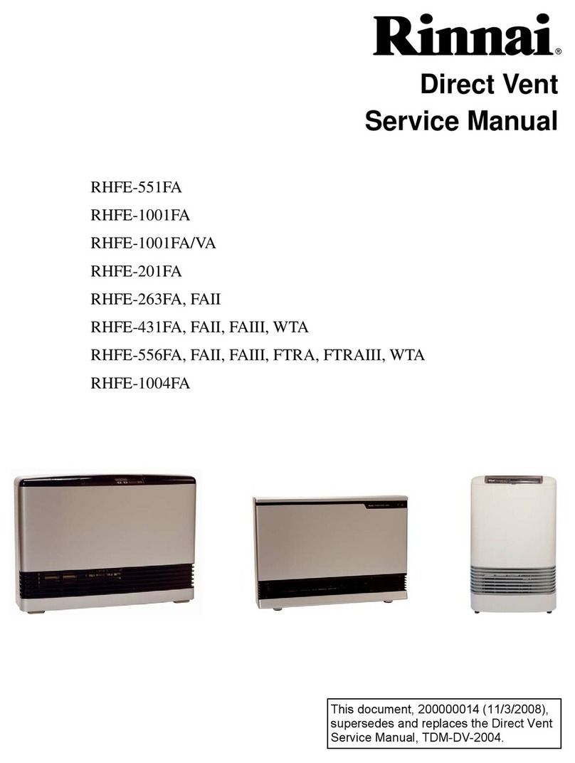 Rinnai RHFE-551FA User manual