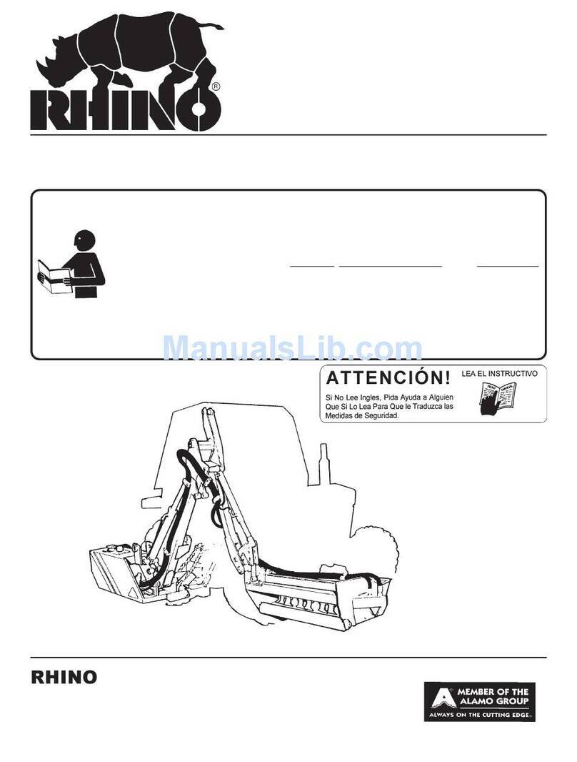 RHINO 1958 User manual