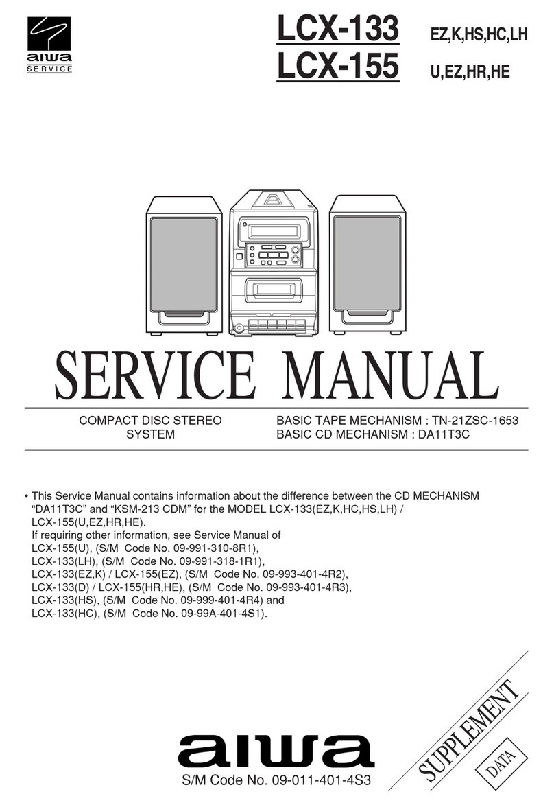 Aiwa LCX-133 User manual