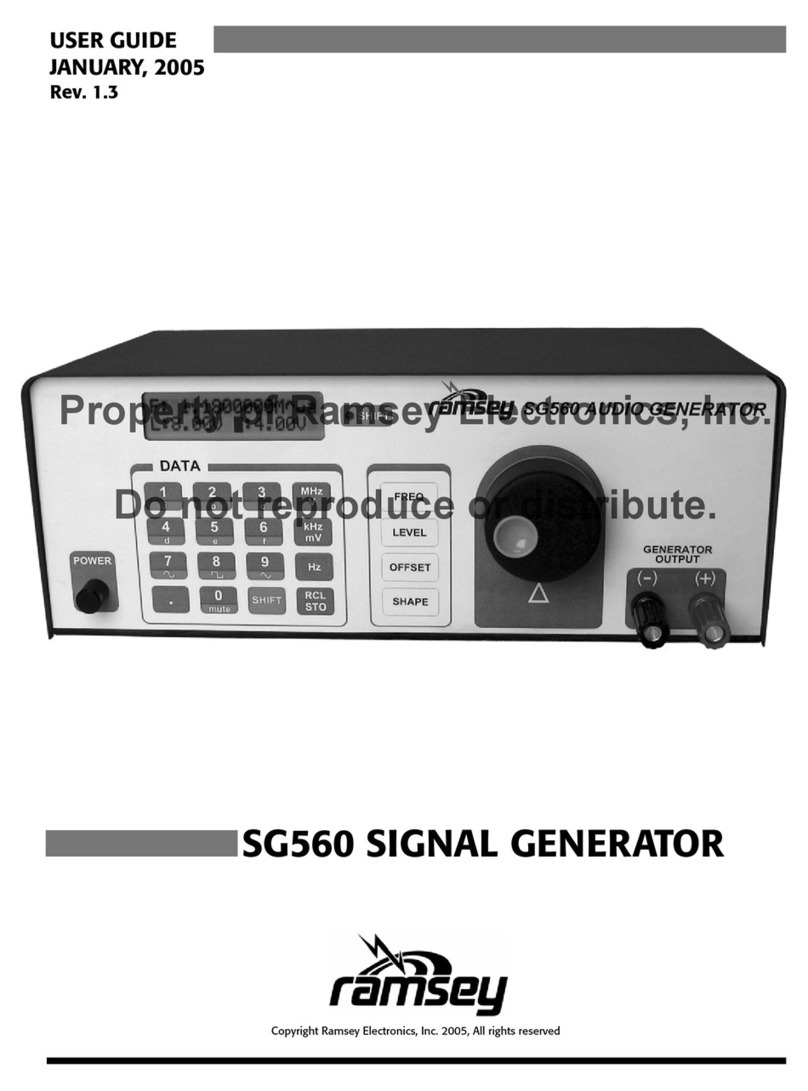Ramsey Electronics SG560 user guide