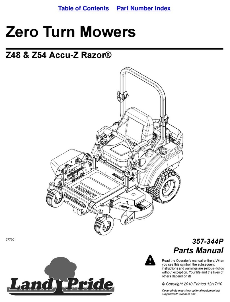 Land Pride Accu-Z Razor Z48 User manual