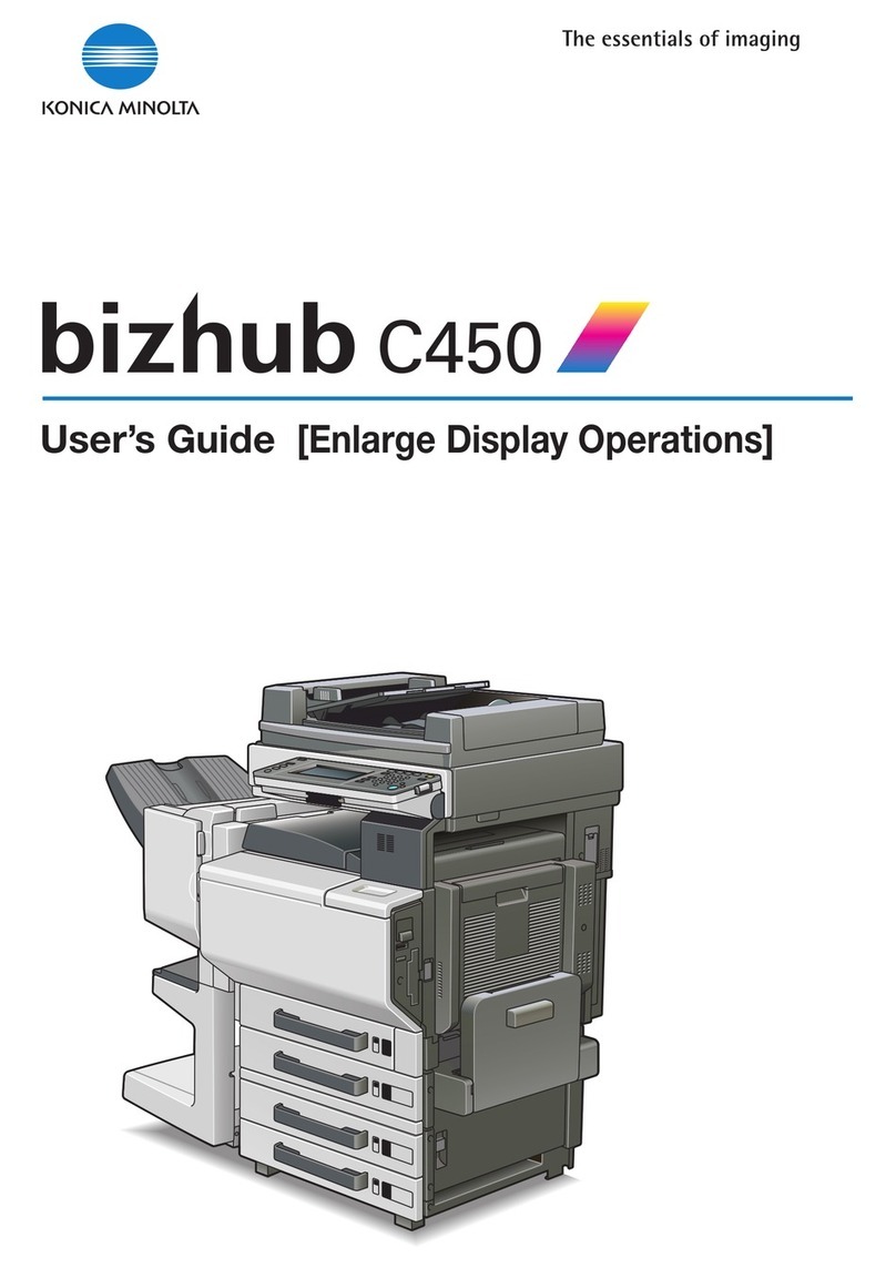 Konica Minolta bizhub C450 Enlarge Display Operations