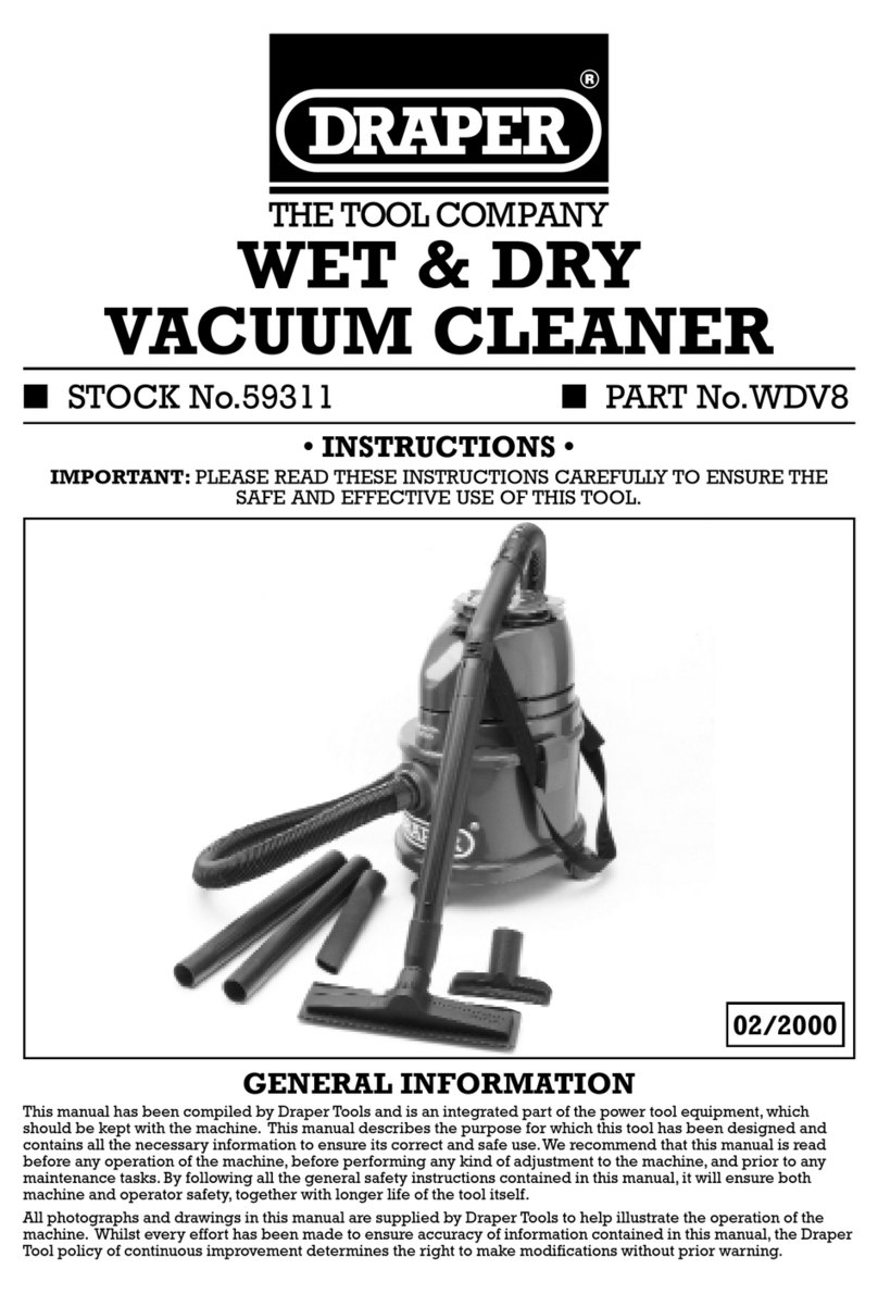 Draper WDV8 User manual