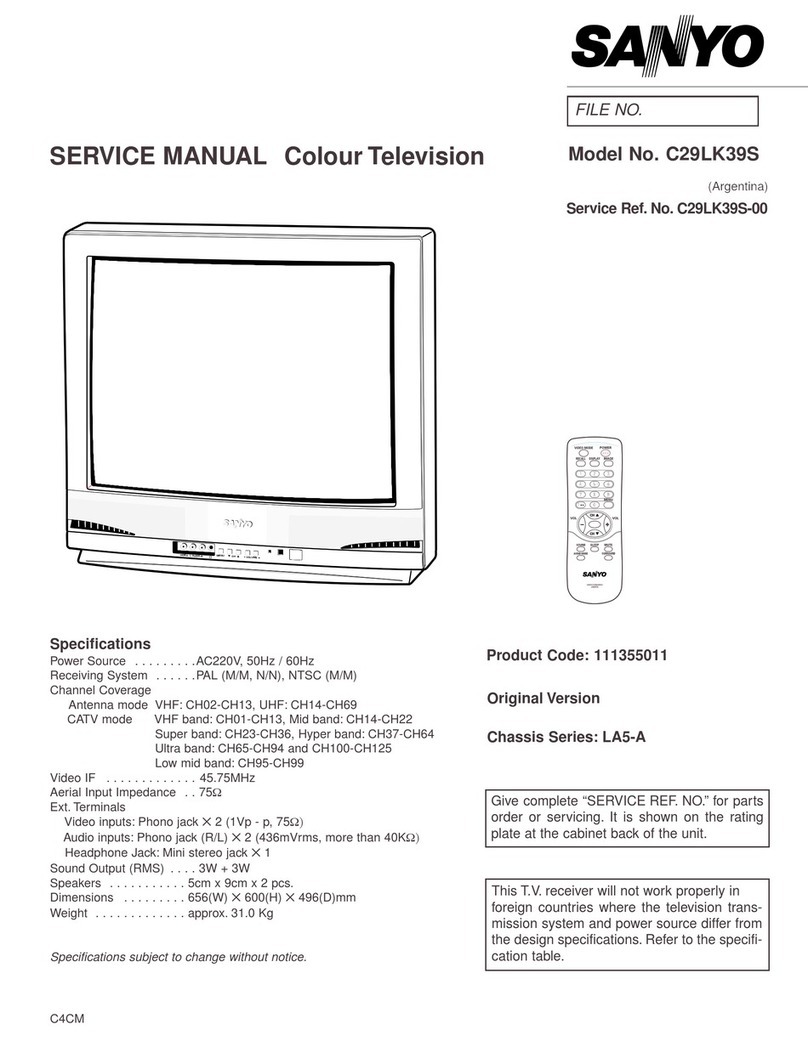 Sanyo C29LK39S User manual Sanyo C29LK39S User manual