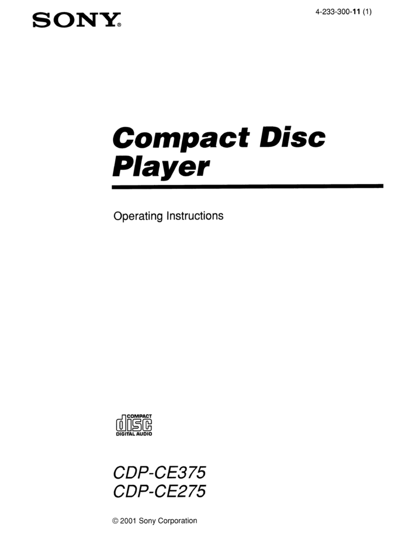 Sony CDP-CE375 operating instructions