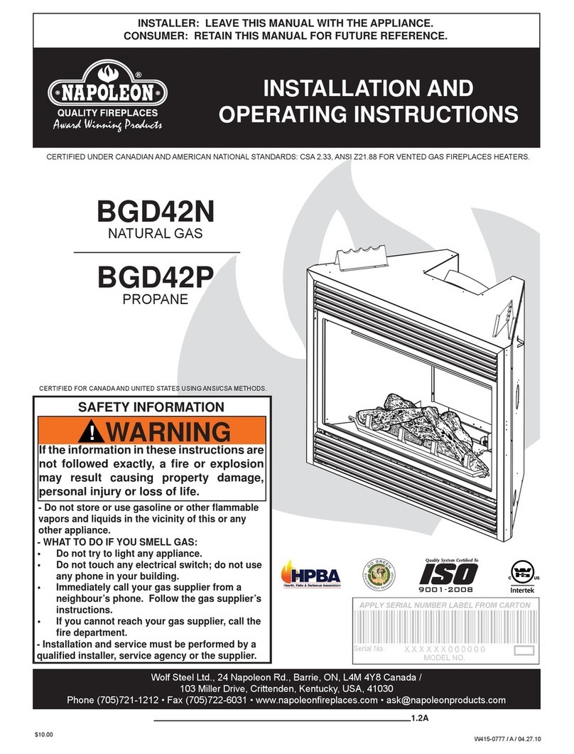 Napoleon BGD42N User manual