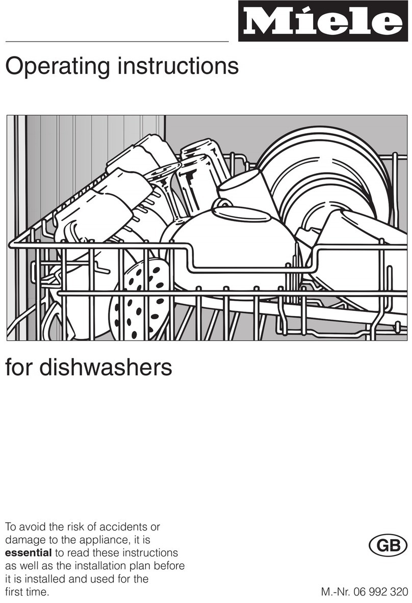 Miele Dishwasher operating instructions