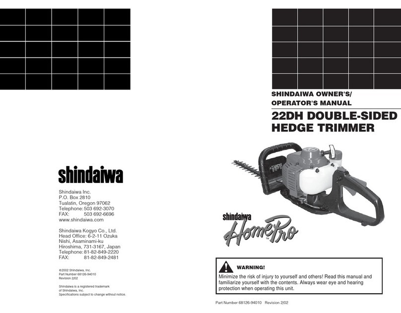 Shindaiwa 22DH DOUBLE-SIDED User manual