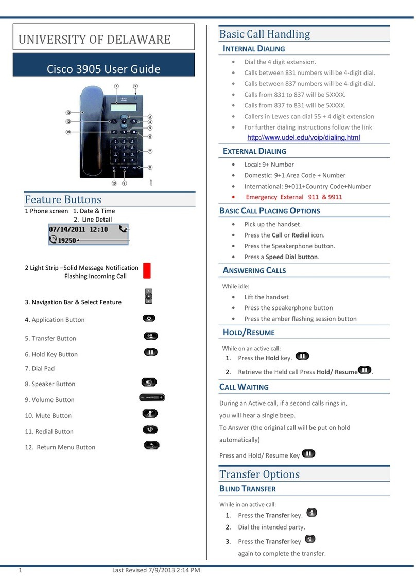 Cisco 3905 User manual