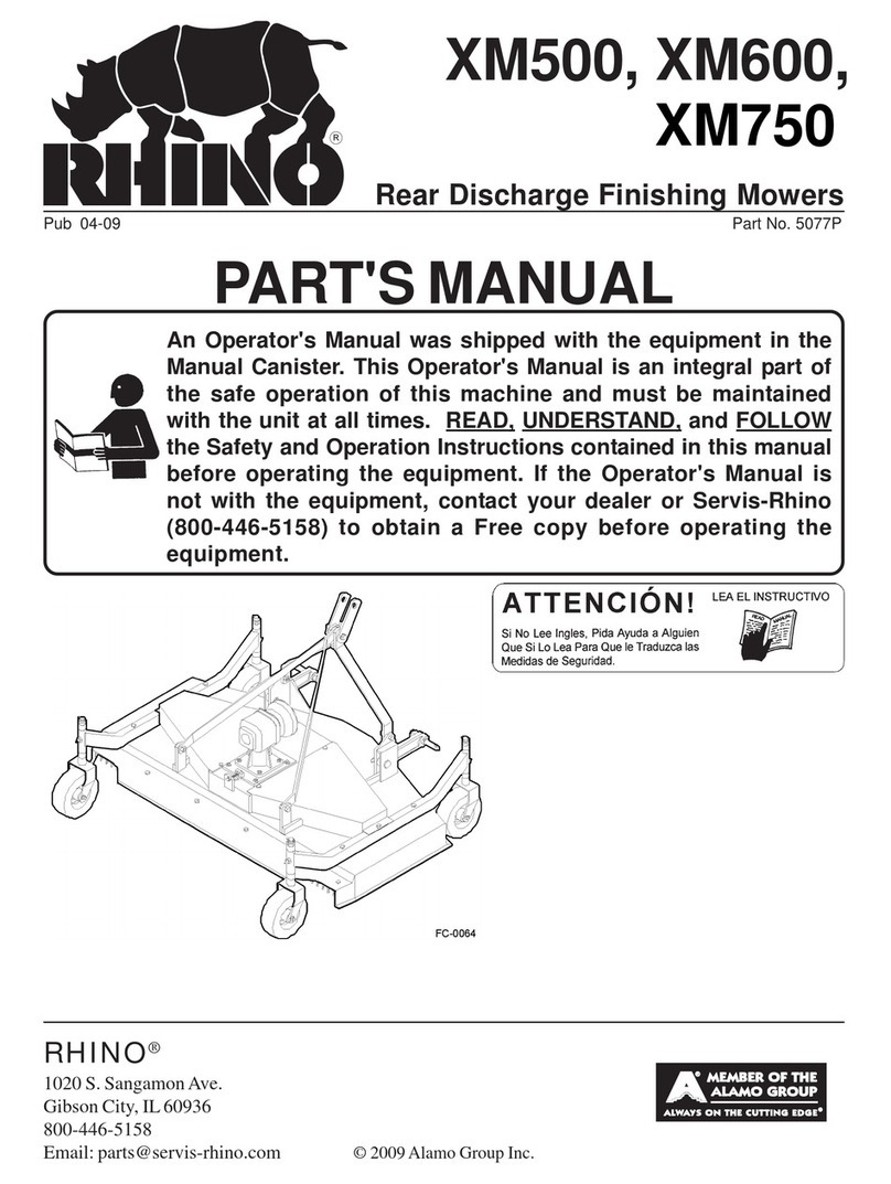 RHINO XM500 parts manual
