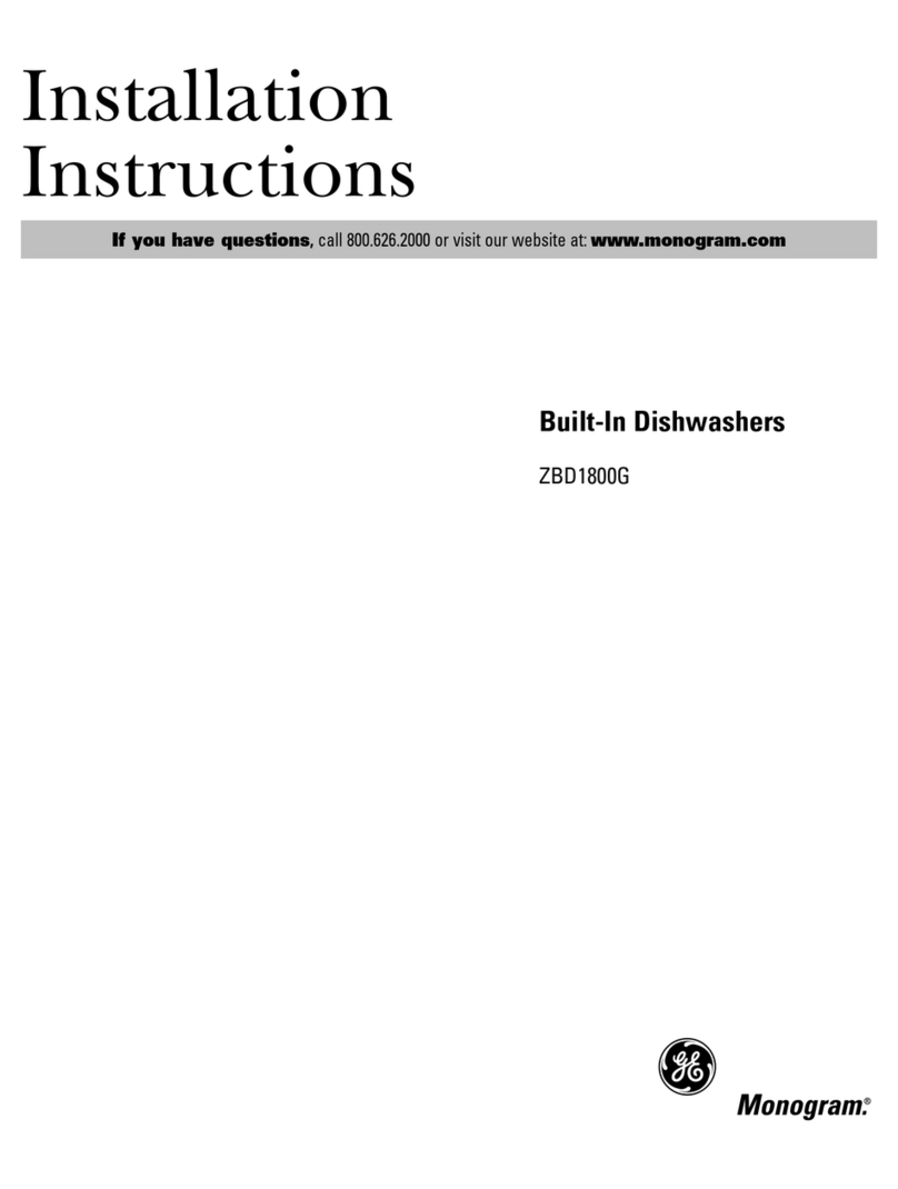 GE Monogram ZBD1800G User manual