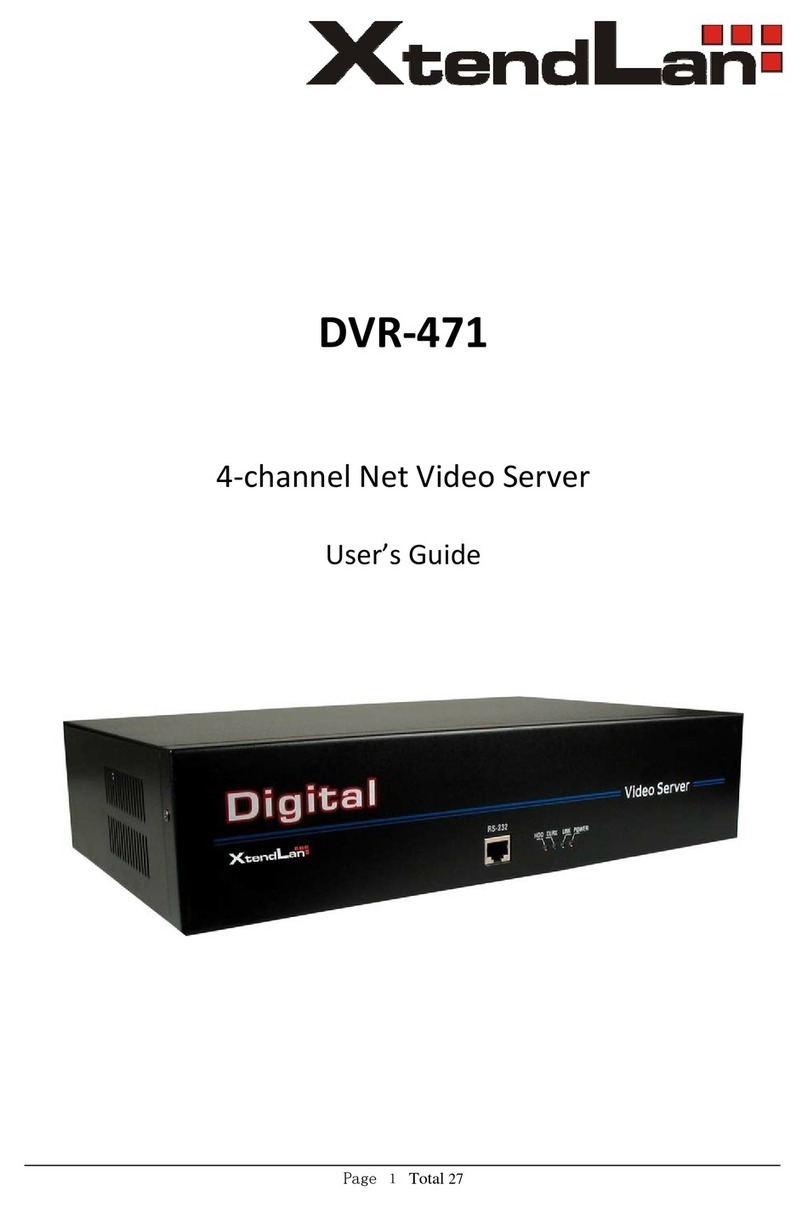 XtendLan DVR-471 User manual