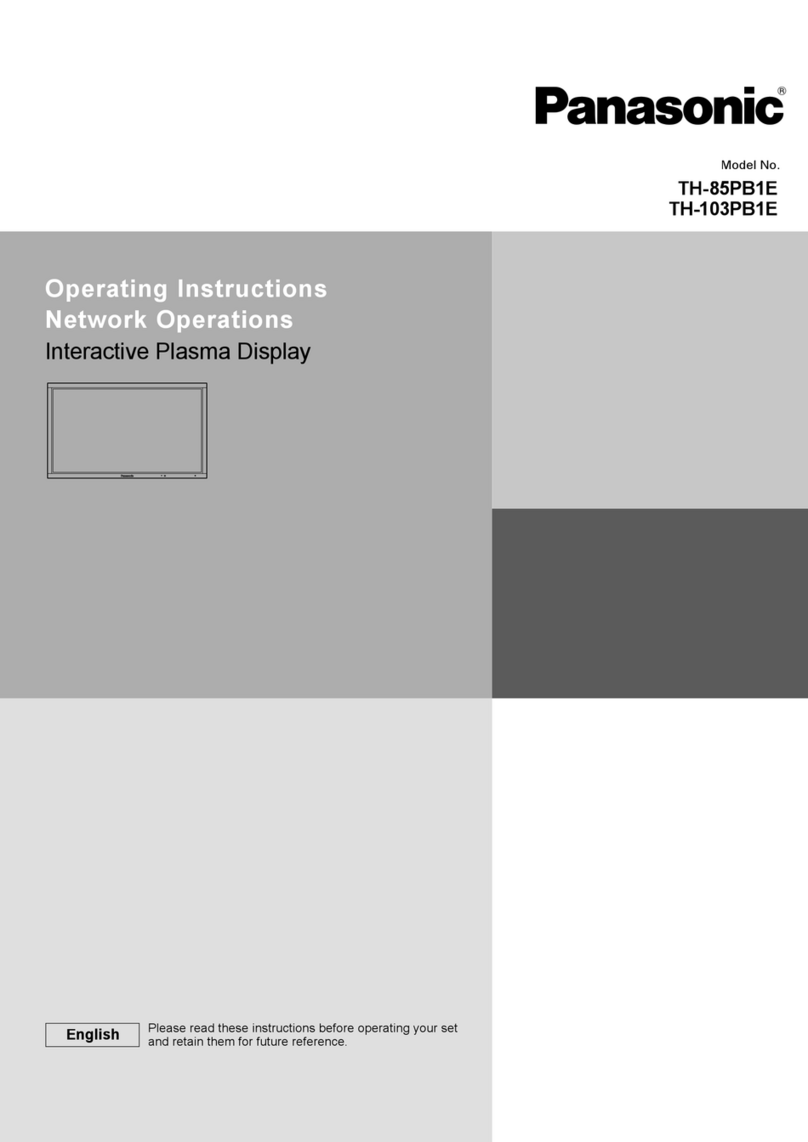 Panasonic TH-85PB1E User manual Panasonic TH-85PB1E User manual