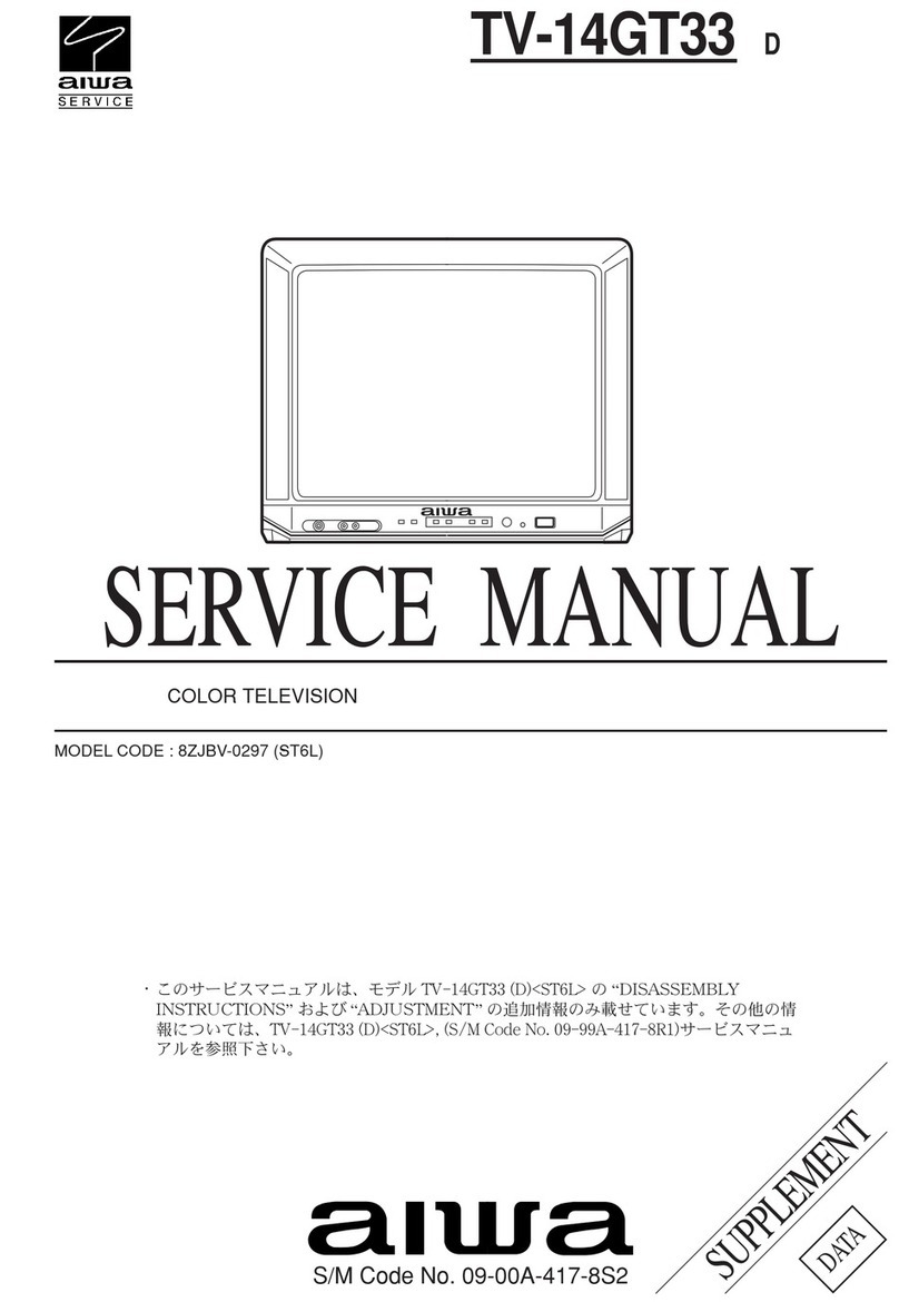 Aiwa TV-14GT33 User manual Aiwa TV-14GT33 User manual