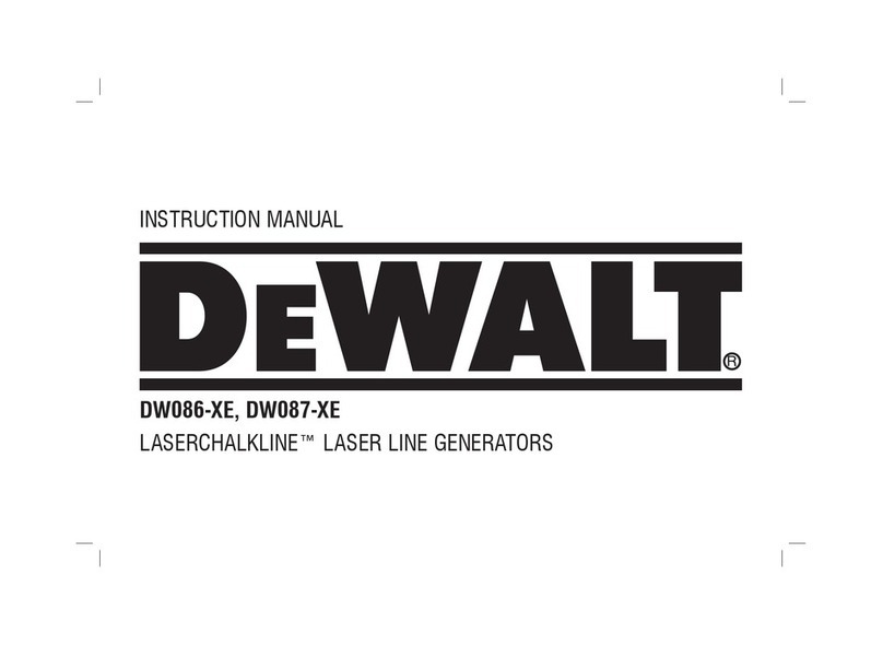 DeWalt LASERCHALKLINE DW086-XE User manual