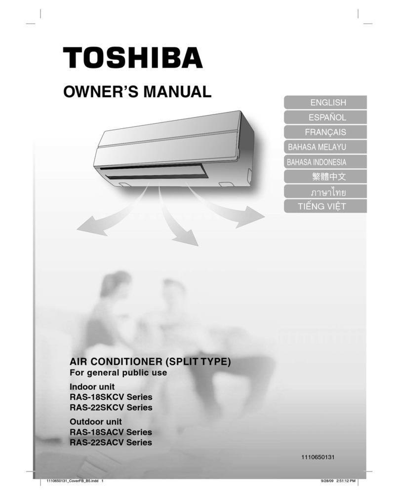 Toshiba RAS-18SKCV Series User manual