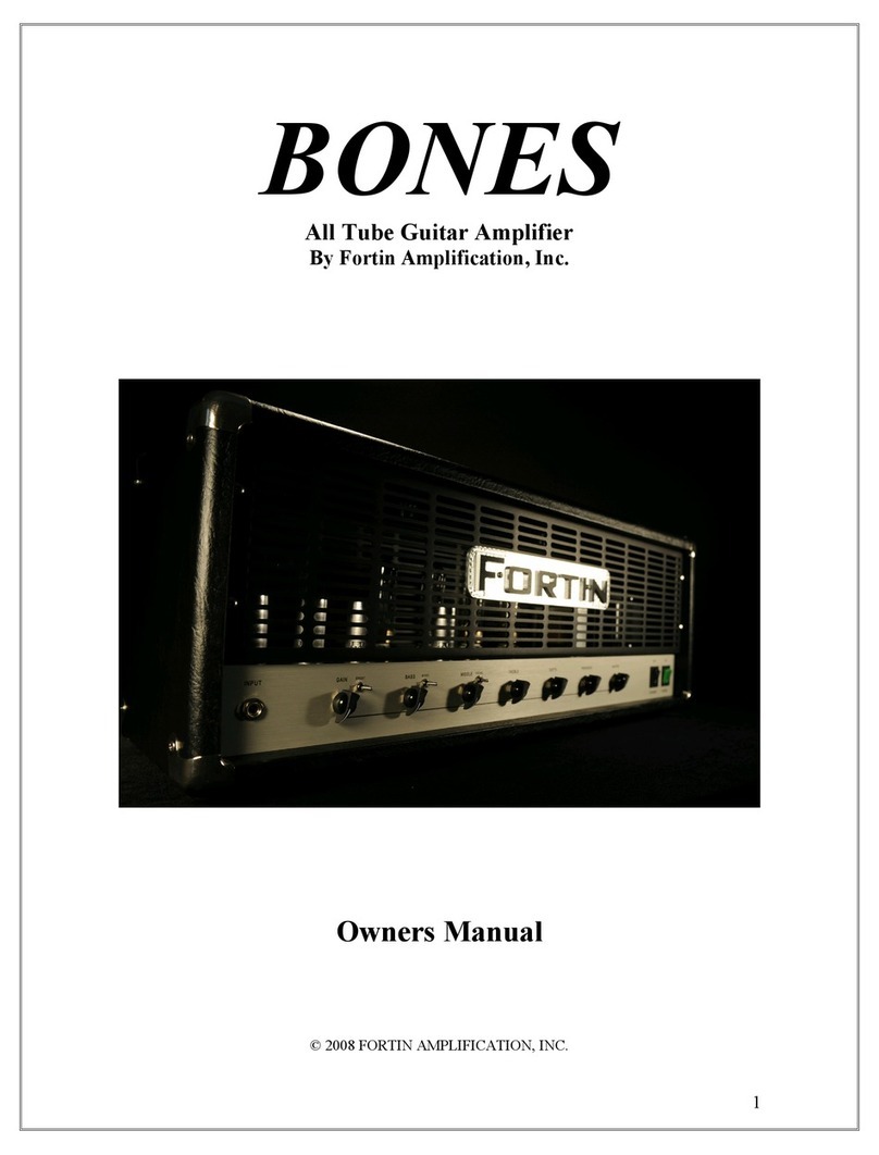Fortin Bones owner's manual
