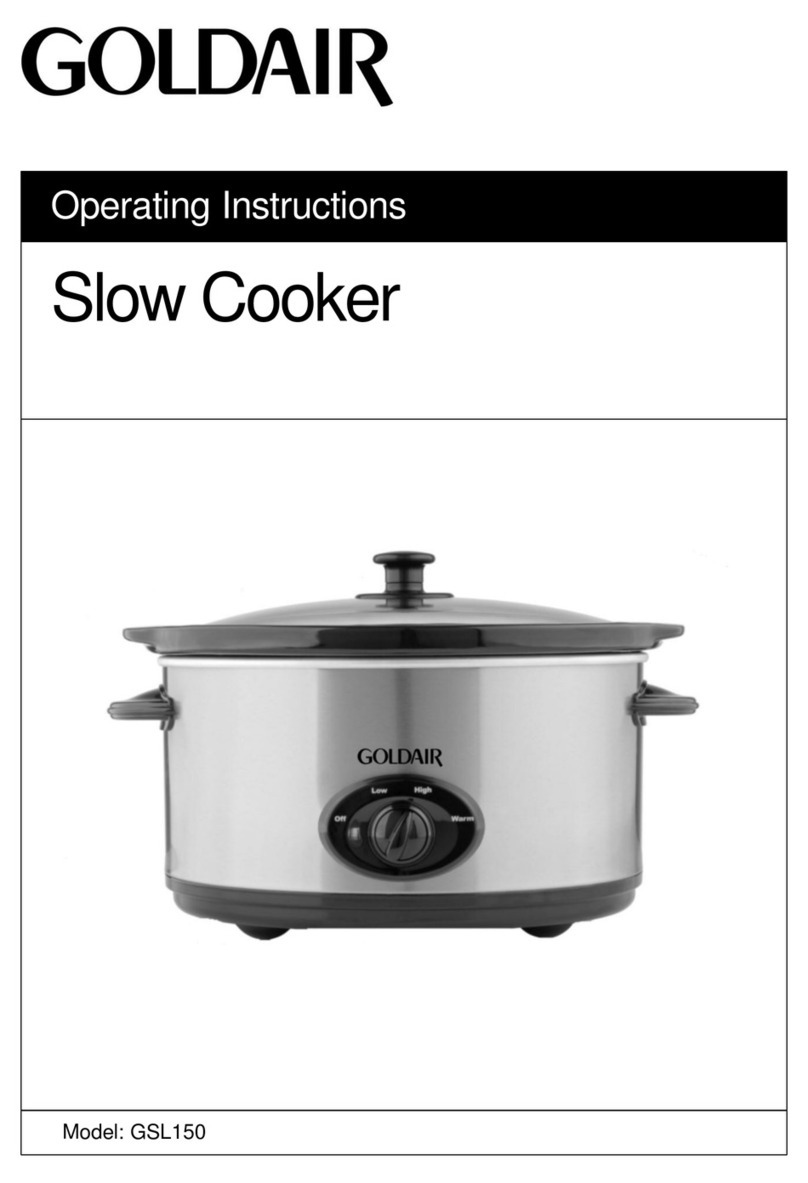 Goldair GSL150 User manual