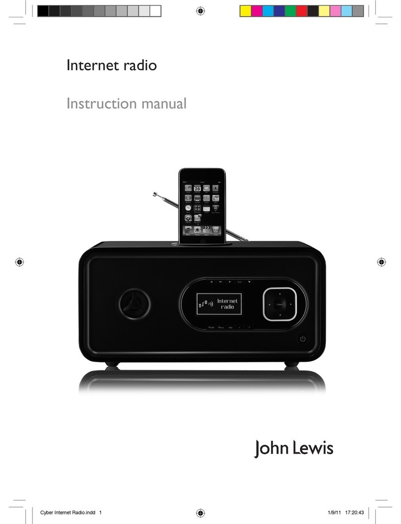 John Lewis Internet Radio instruction manual John Lewis Internet Radio instruction manual