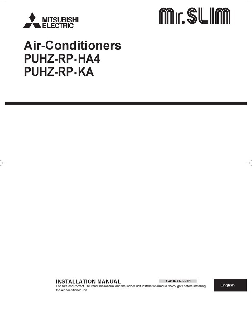 Mitsubishi Electric PUHZ-RP-HA4 User manual