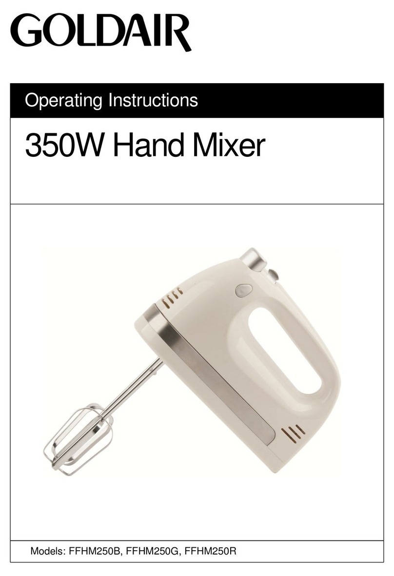 Goldair FFHM250B operating instructions