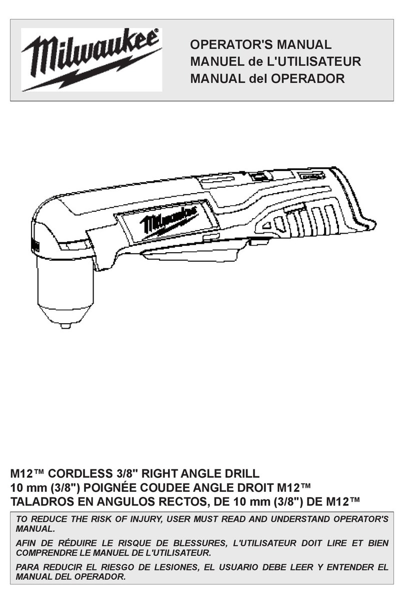 Milwaukee M12 Fuel Operator's manual