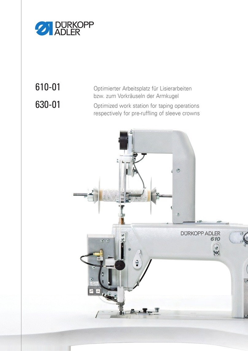 DURKOPP ADLER 610-01 quick guide