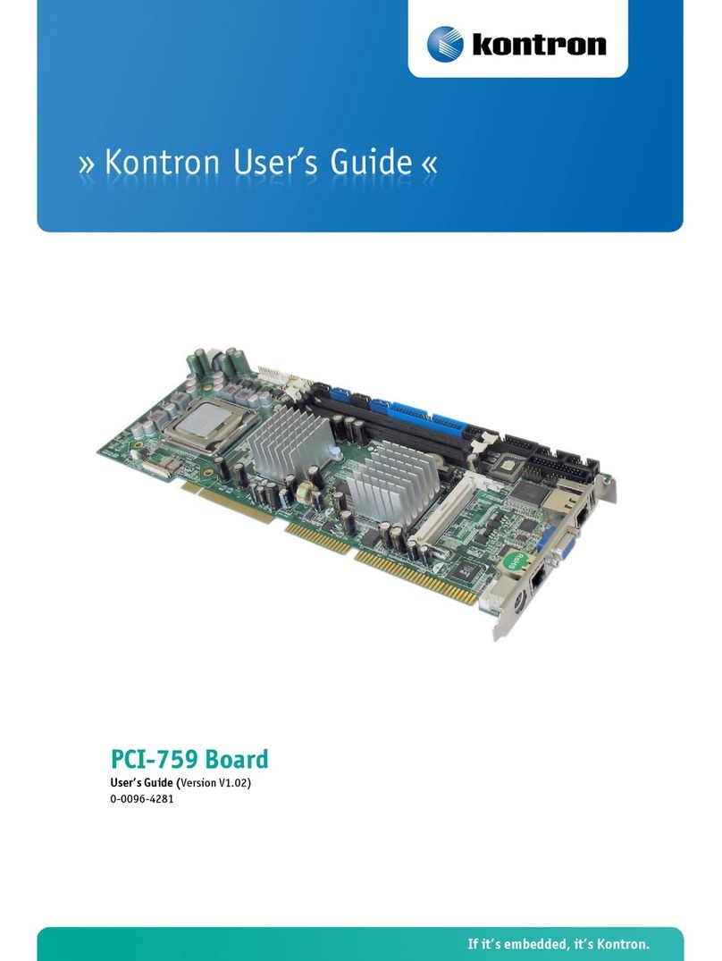 Kontron PCI-759 User manual