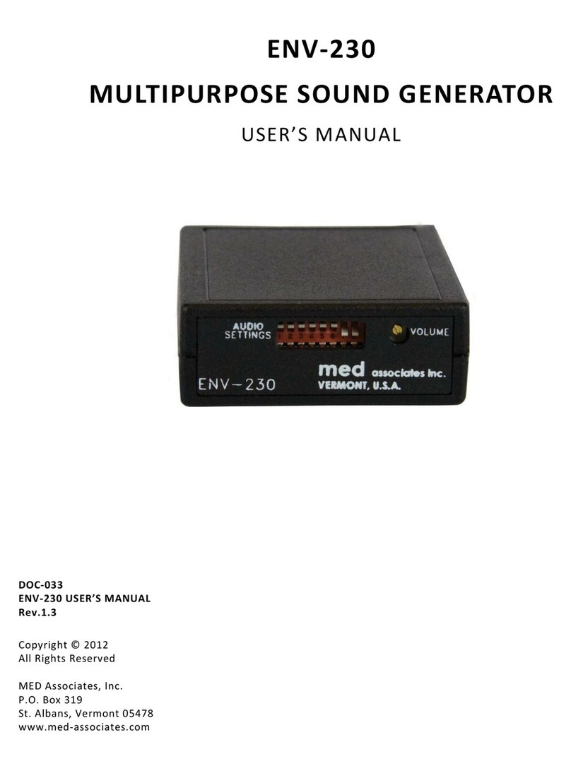 MED Associates ENV-230 user manual