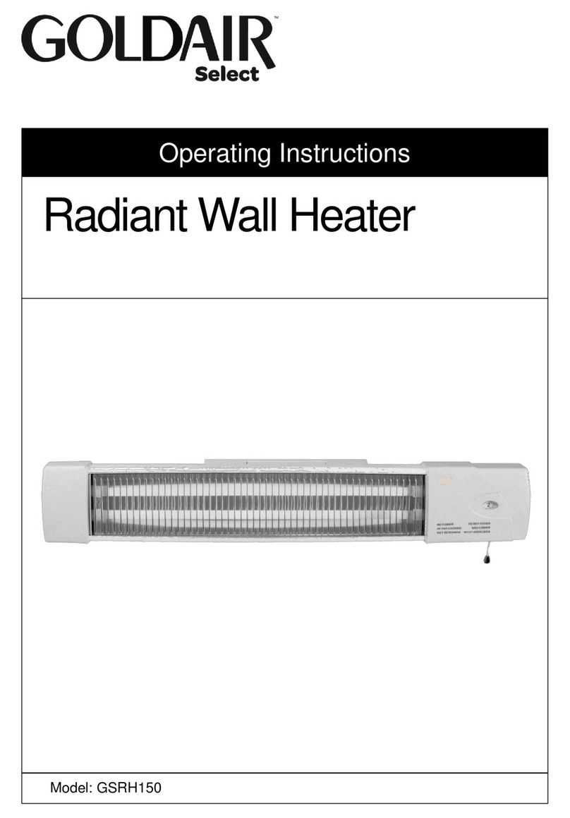 Goldair Select GSRH150 User manual