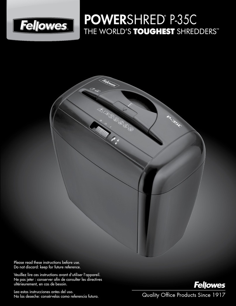 Fellowes POWERSHRED P-35C instructions