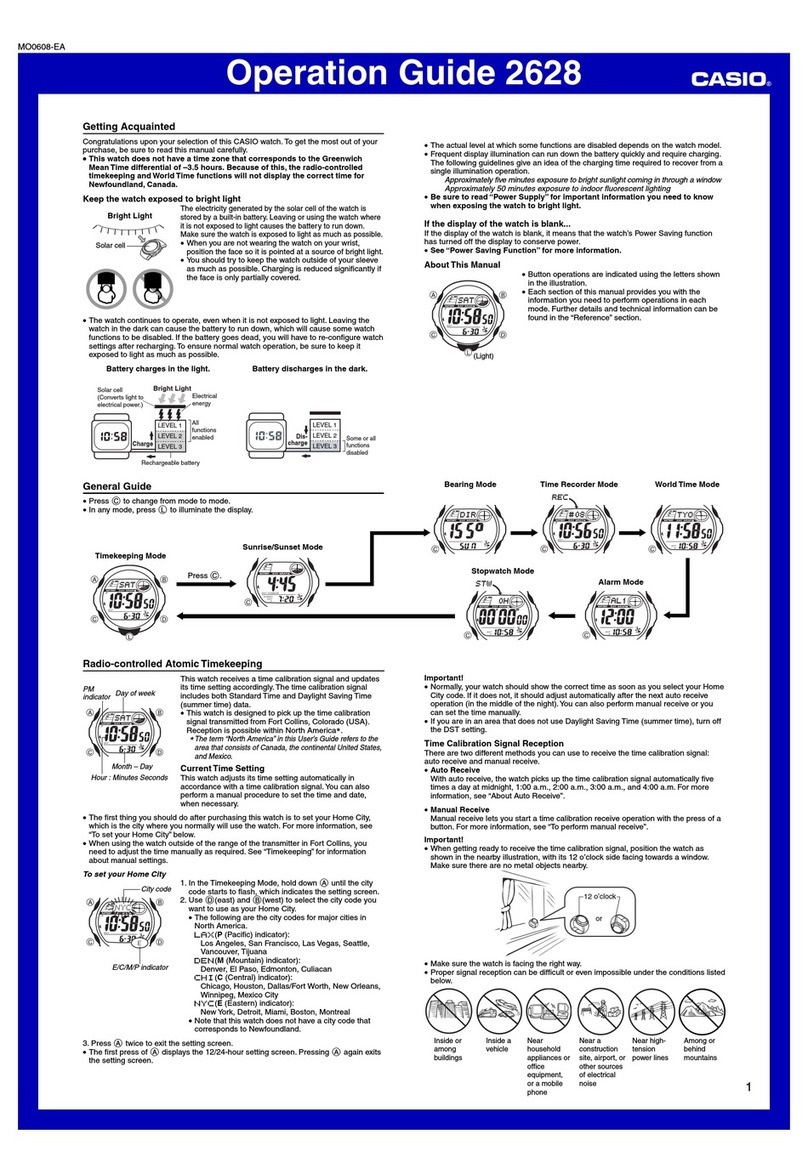 Casio 2628 User manual