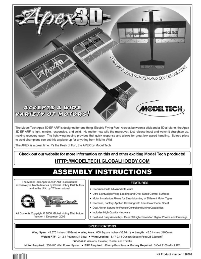 Model Technology Apex 3D EP ARF User manual