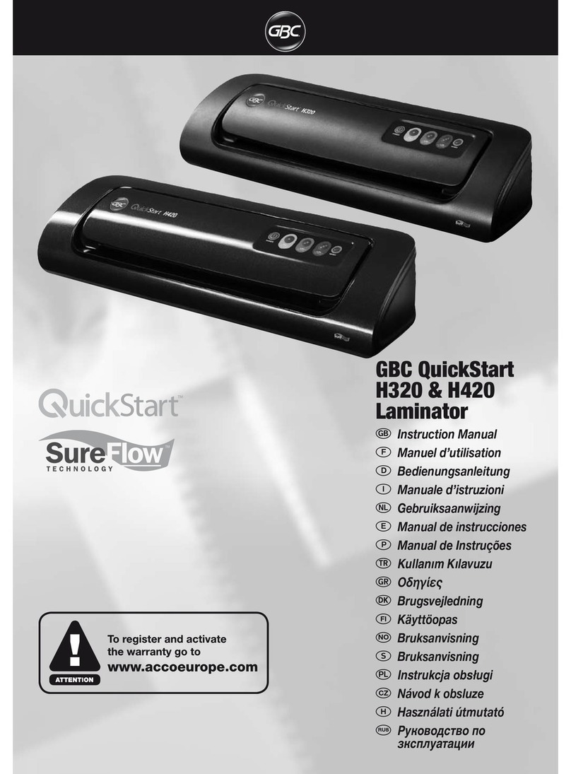 GBC H320 User manual GBC H320 User manual
