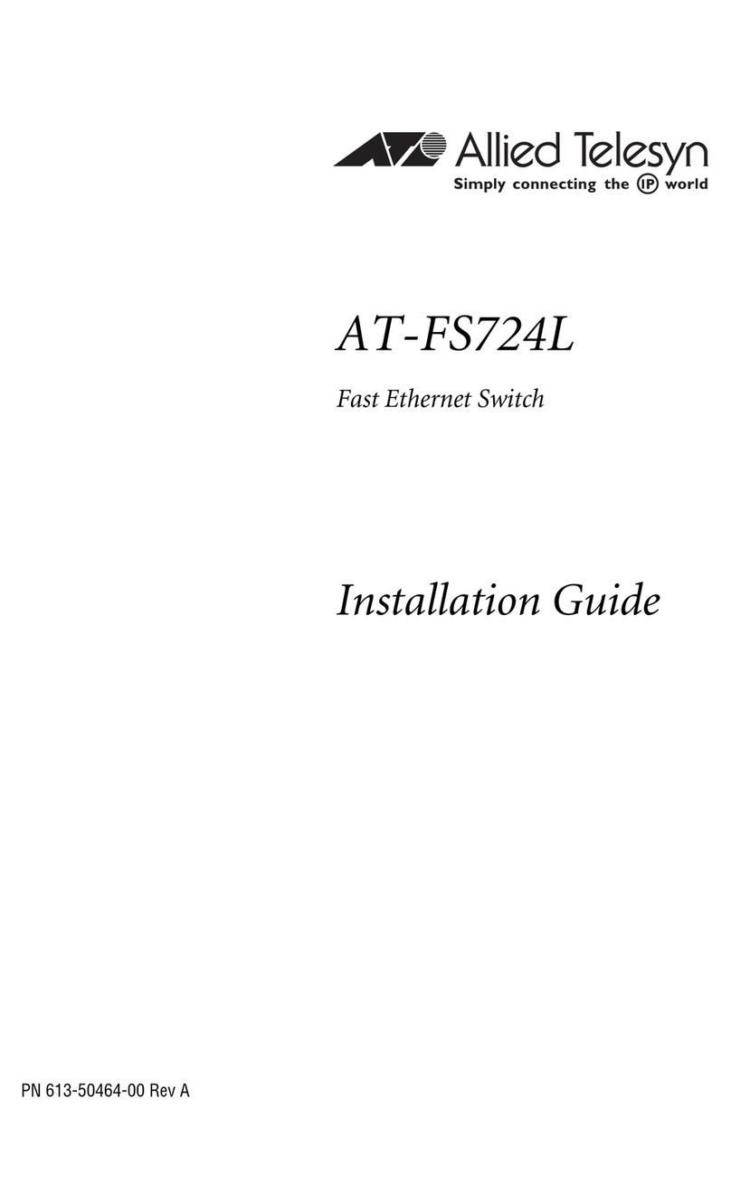 Allied Telesis AT-FS724L installation guide Allied Telesis AT-FS724L installation guide