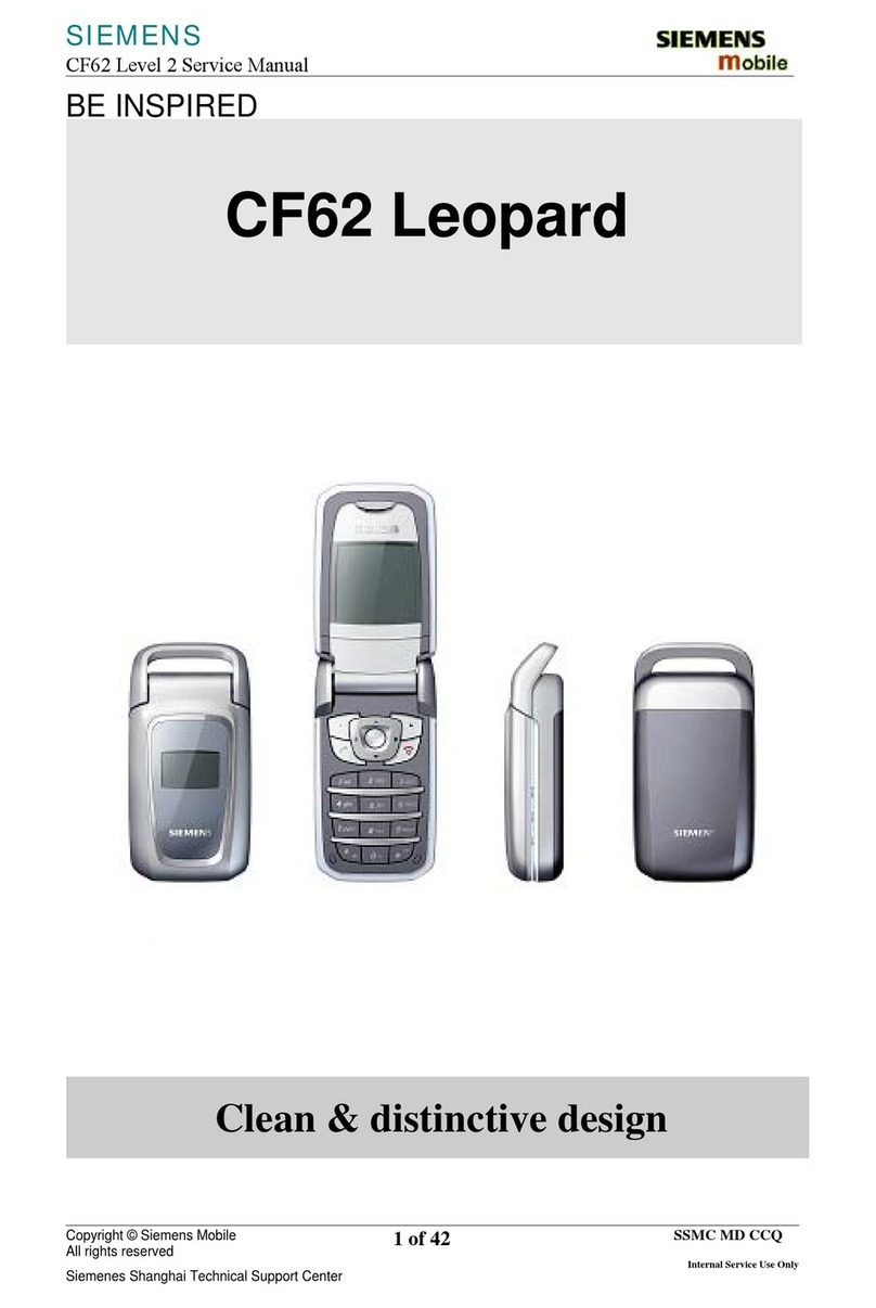 Siemens CF62 User manual Siemens CF62 User manual