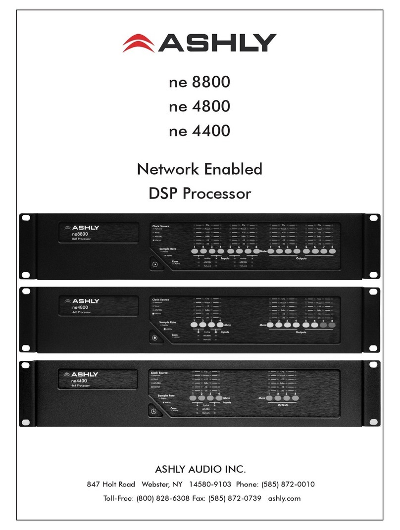 Ashly ne4400 operating manual