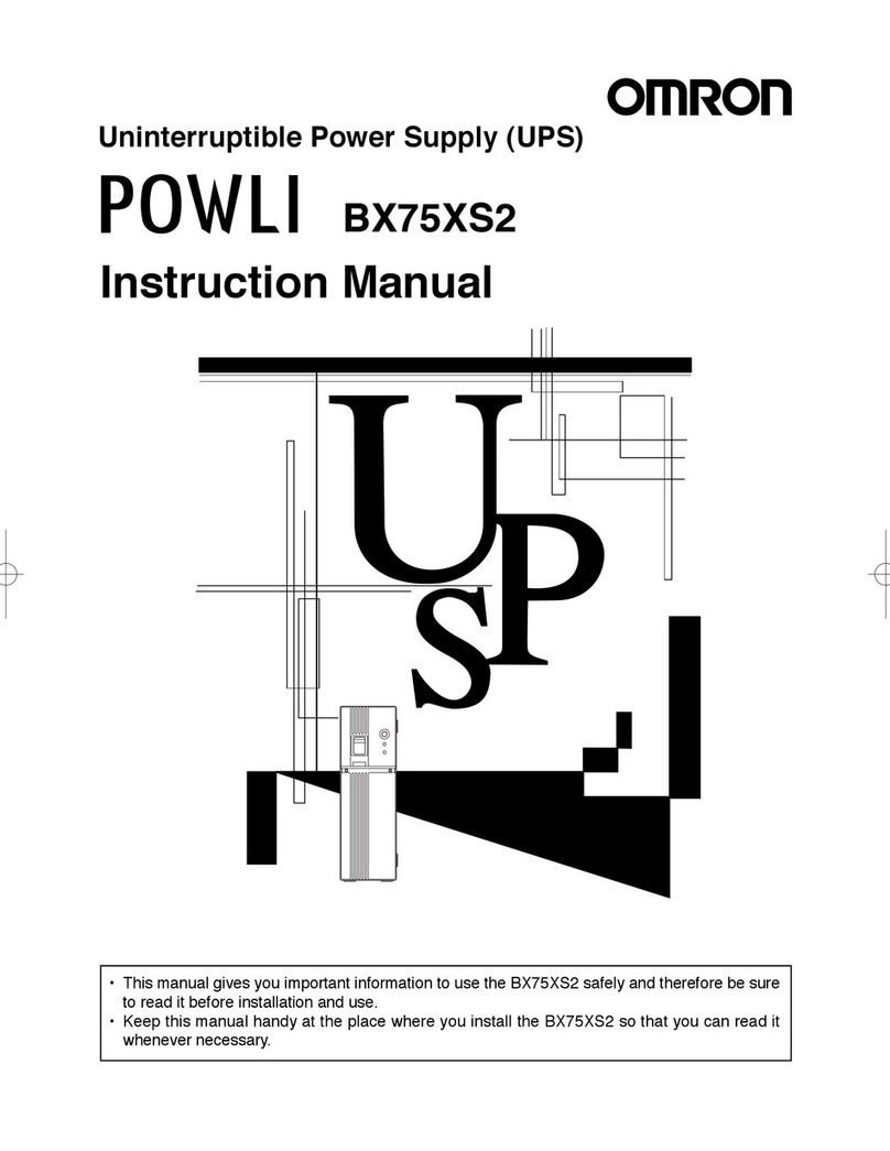 Omron POWLI BX75XS2 User manual