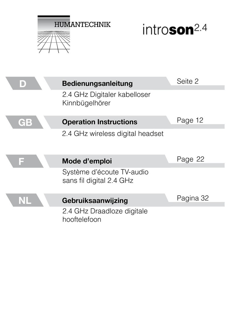 HumanTechnik Introson 2.4 Operation instructions