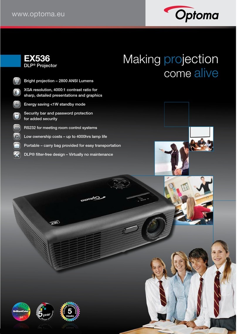 Optoma EX536 Brochure & specs