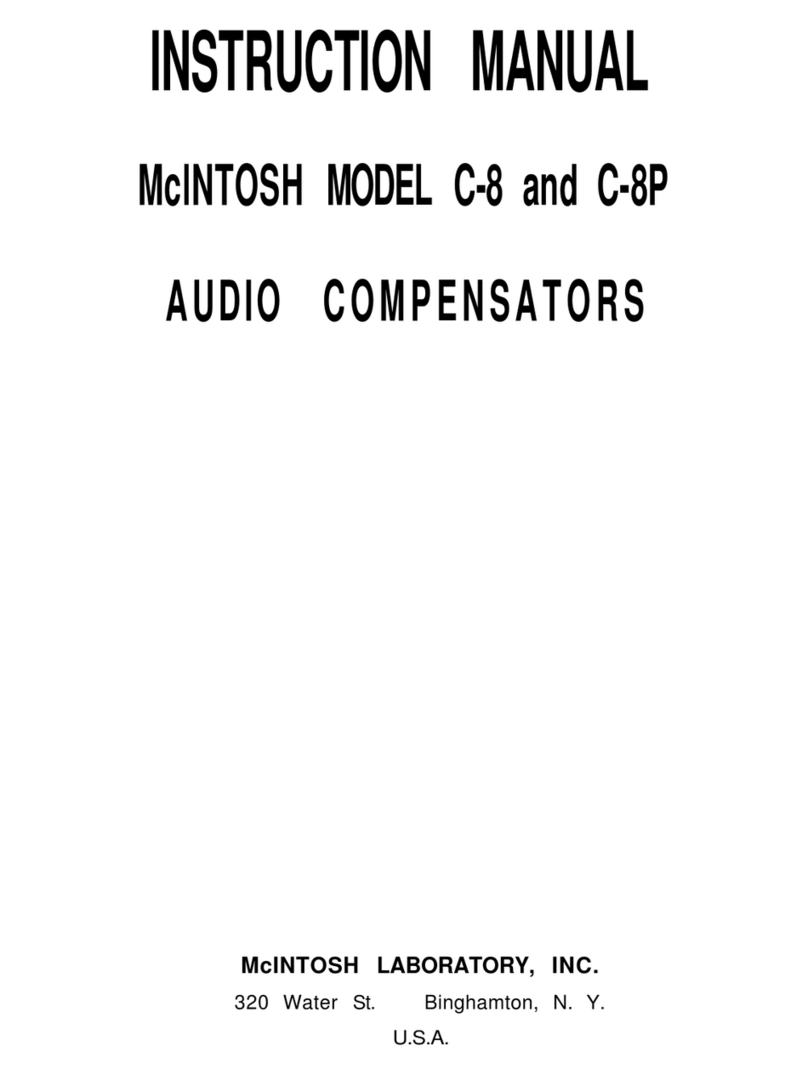 McIntosh C8 - SCHEMATICS instruction manual