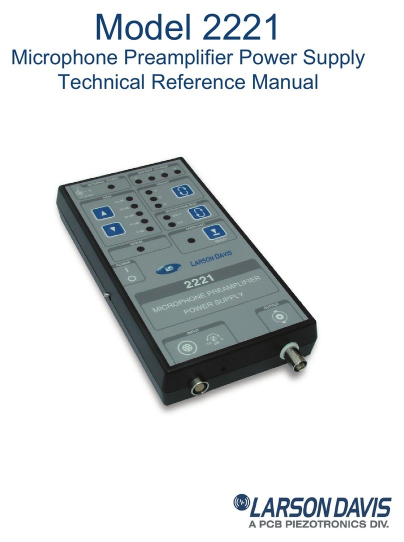 Larson Davis 2221 Technical reference manual Larson Davis 2221 Technical reference manual