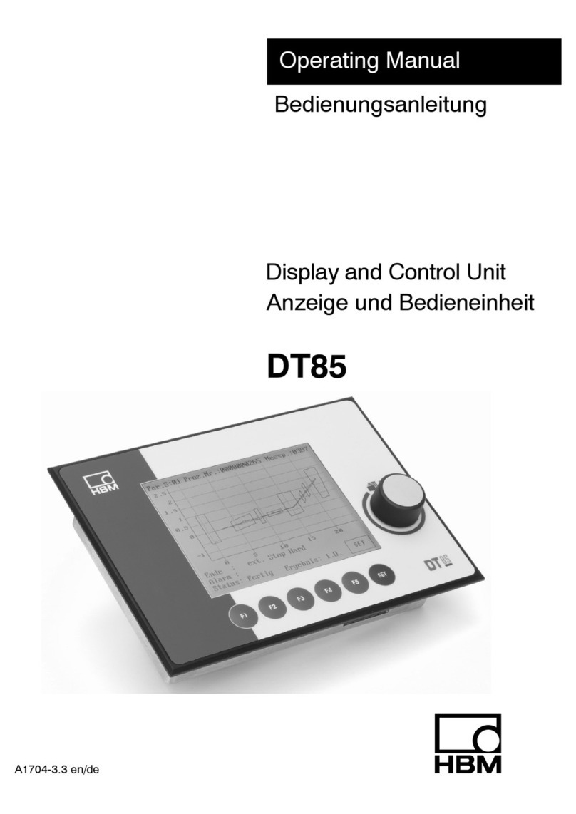 HBM DT85 User manual