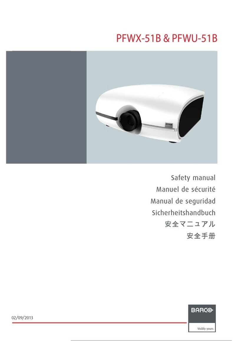 Barco PFWX-51B User guide