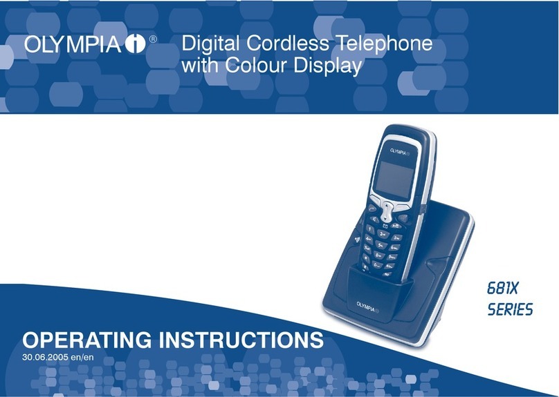 Olympia 681X Series operating instructions