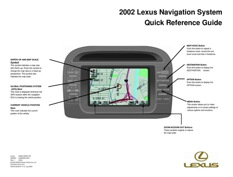 Lexus 2002 User manual