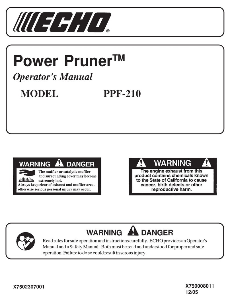 Echo PPF-210 User manual