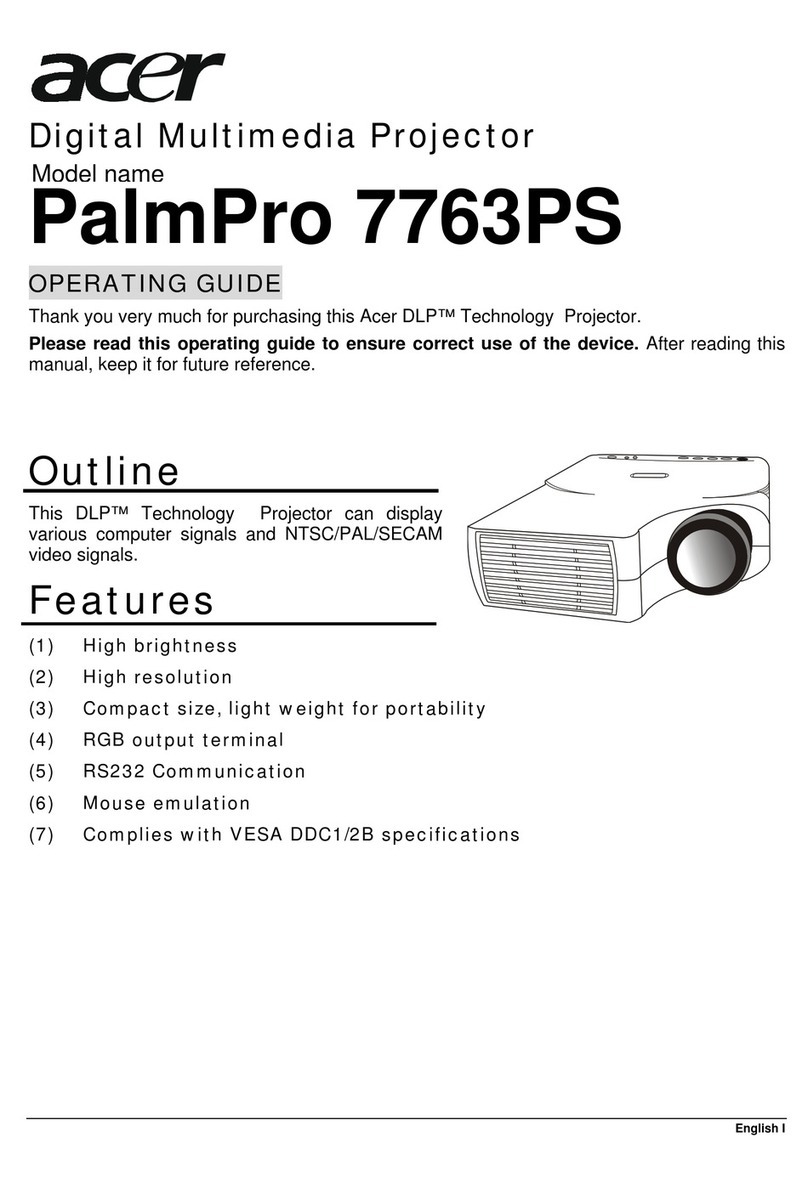 Acer PalmPro 7763PS User manual Acer PalmPro 7763PS User manual
